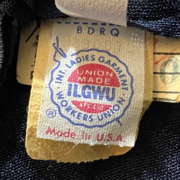 VINTAGE B. Altman & Co 1970s Maxi Dress Gown Navy Silver Calico Vtg 70s Prairie - Picture 11 of 16